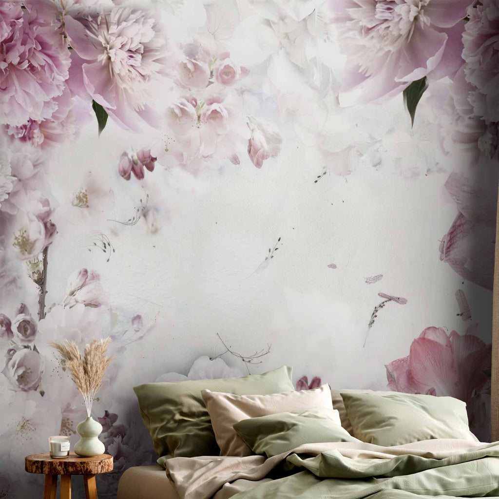Dancing Peonies Floral Wall Mural
