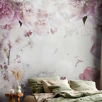 Dancing Peonies Floral Wall Mural