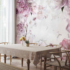 Dancing Peonies Floral Wall Mural