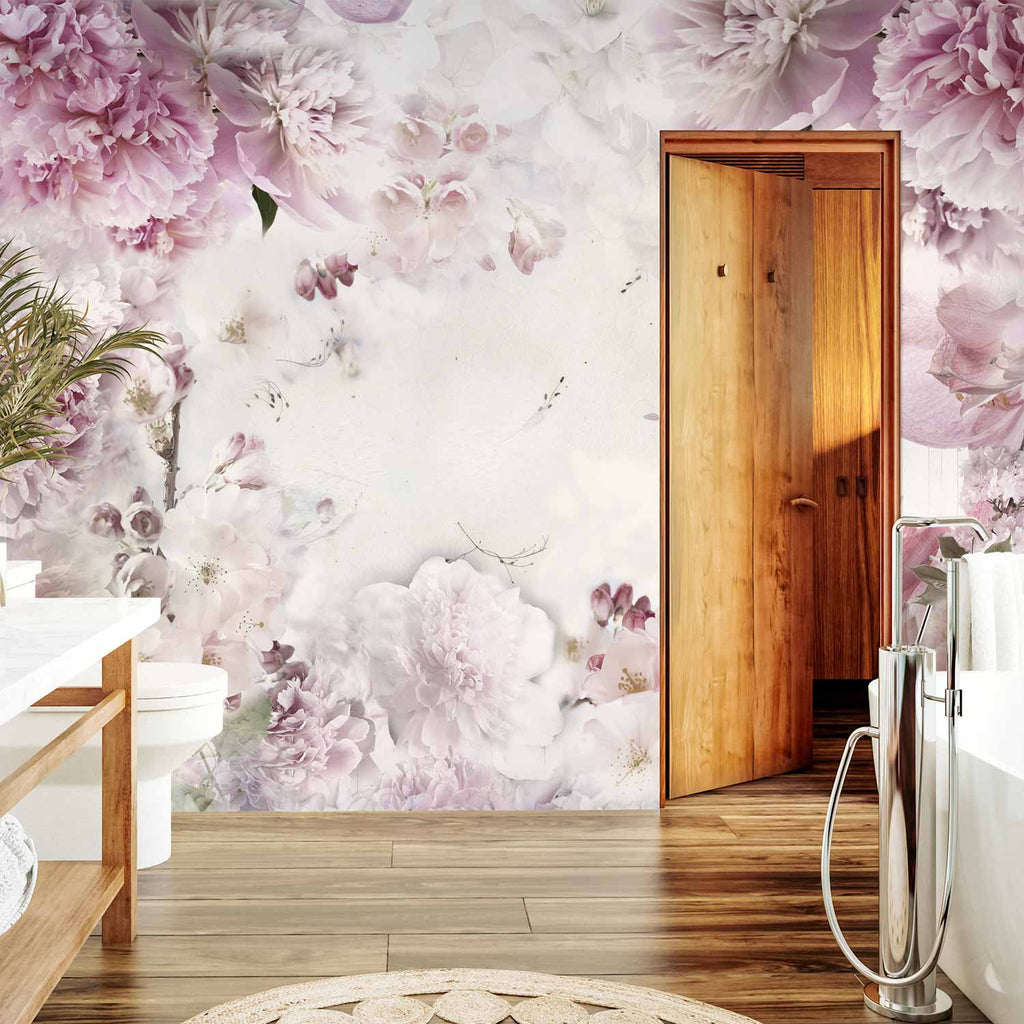 Dancing Peonies Floral Wall Mural