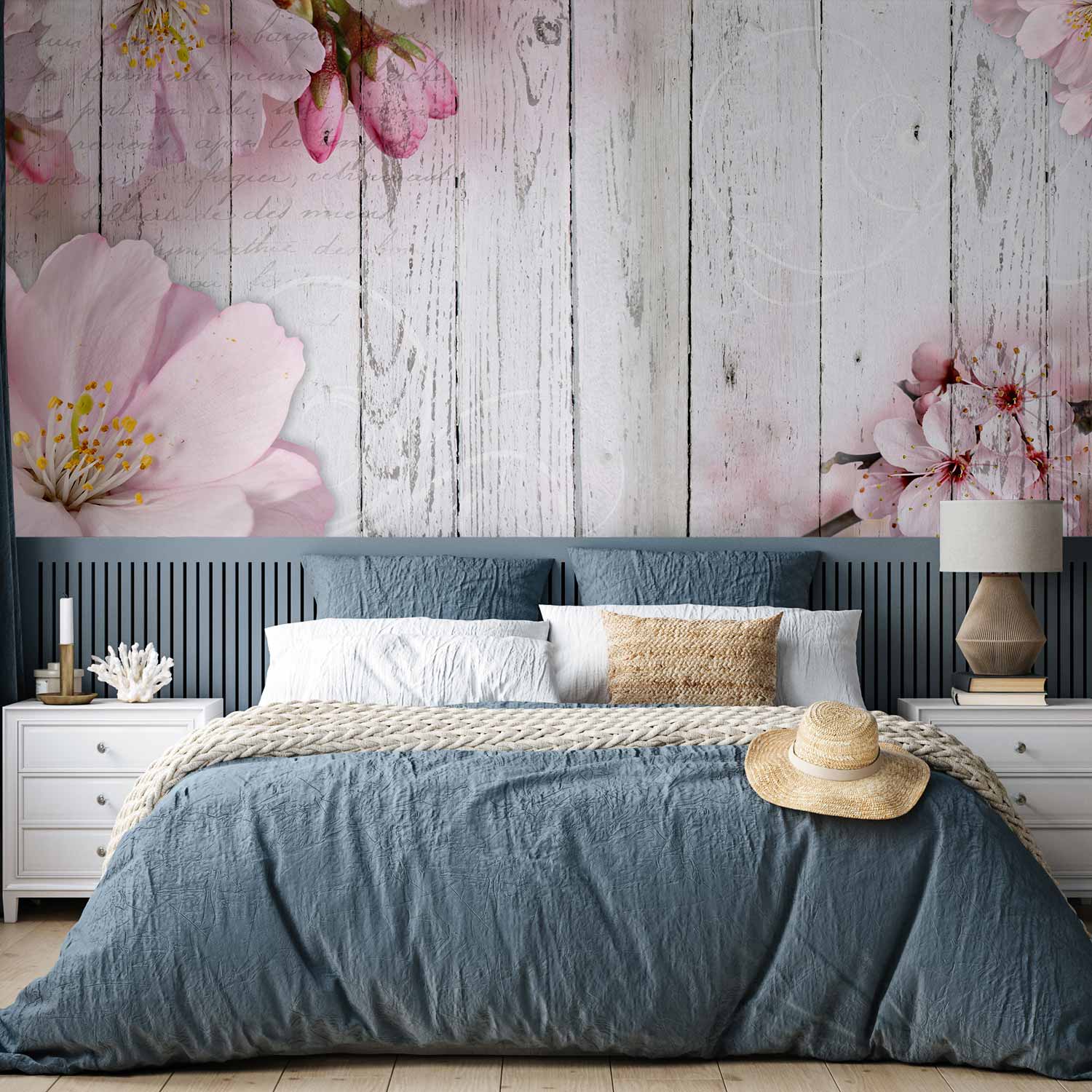Vintage Apple Blossoms Floral Wall Mural