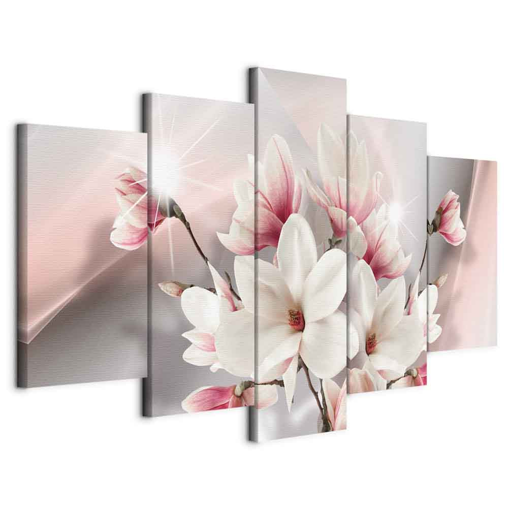 Magnolia Bloom Floral Canvas Print
