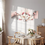 Magnolia Bloom Floral Canvas Print