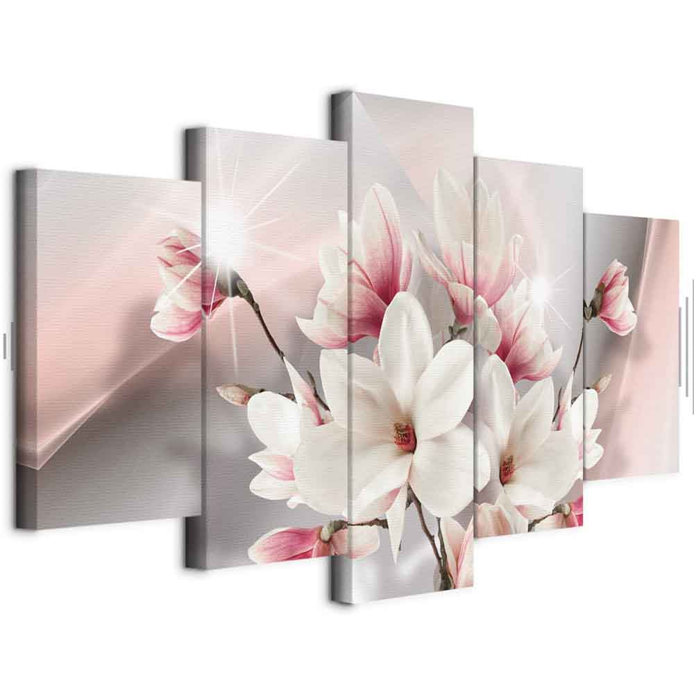 Magnolia Bloom Floral Canvas Print