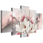 Magnolia Bloom Floral Canvas Print