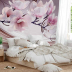 Colourful Magnolia Flowers Wall Mural