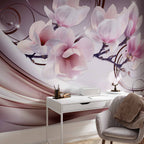 Colourful Magnolia Flowers Wall Mural