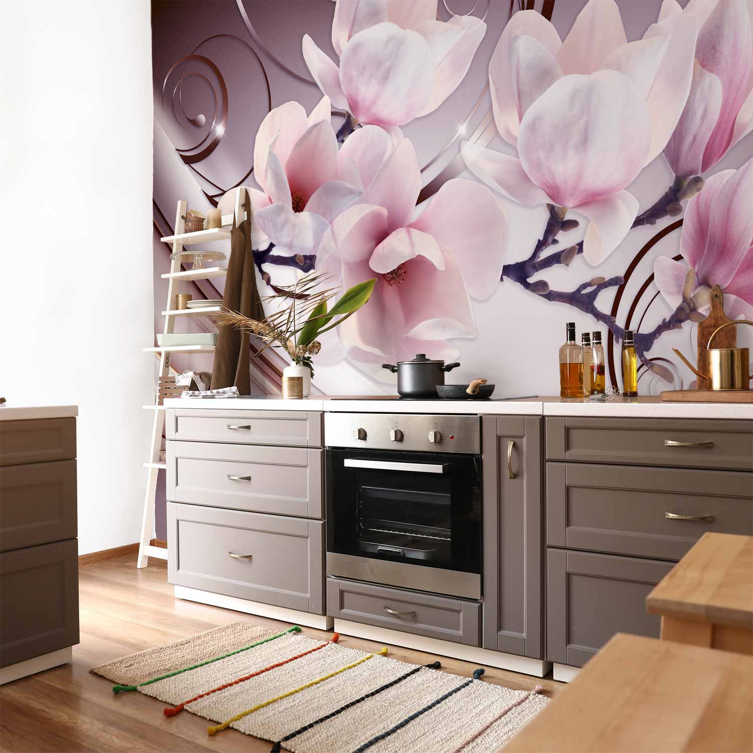 Colourful Magnolia Flowers Wall Mural
