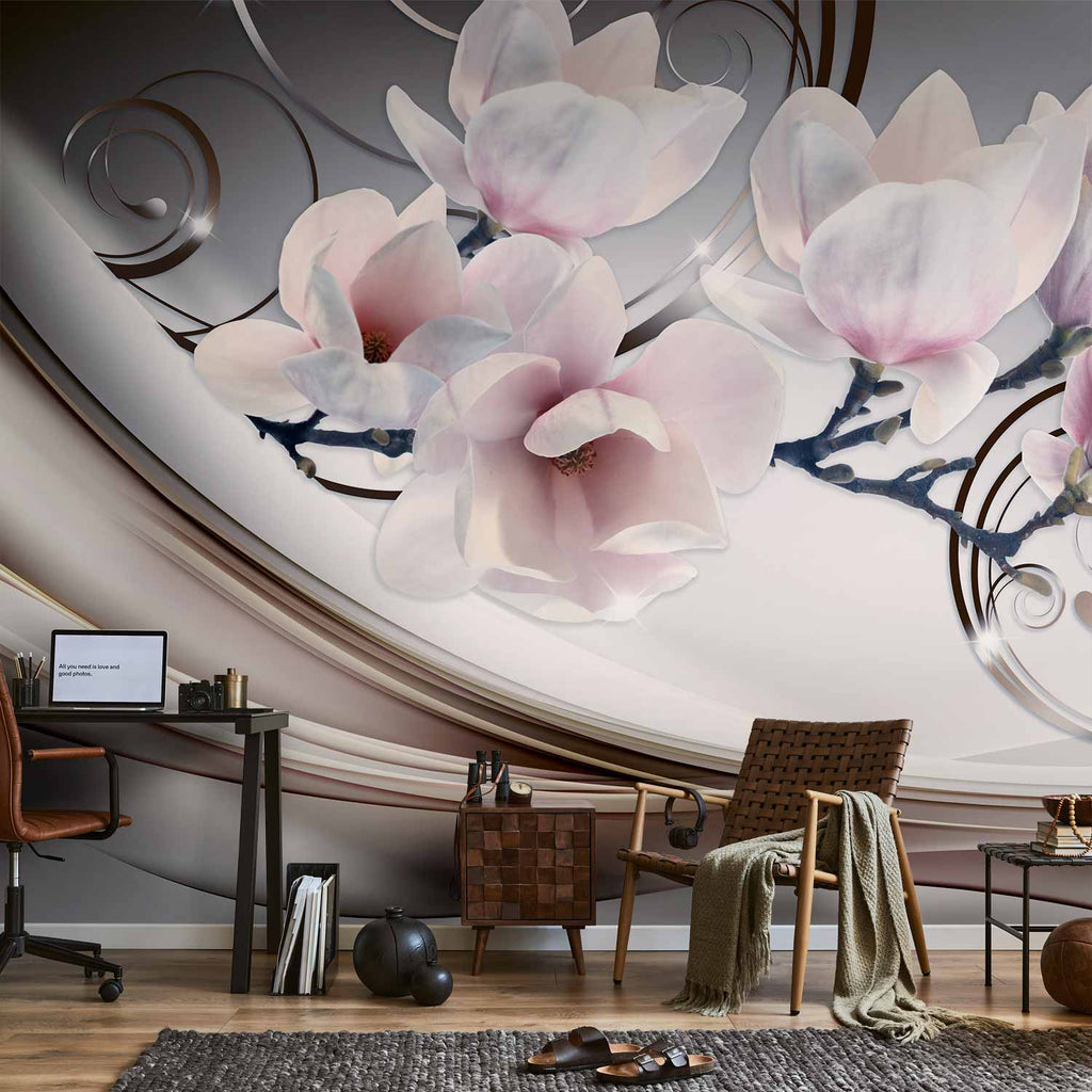 Magnolia Blossom Floral Wall Mural