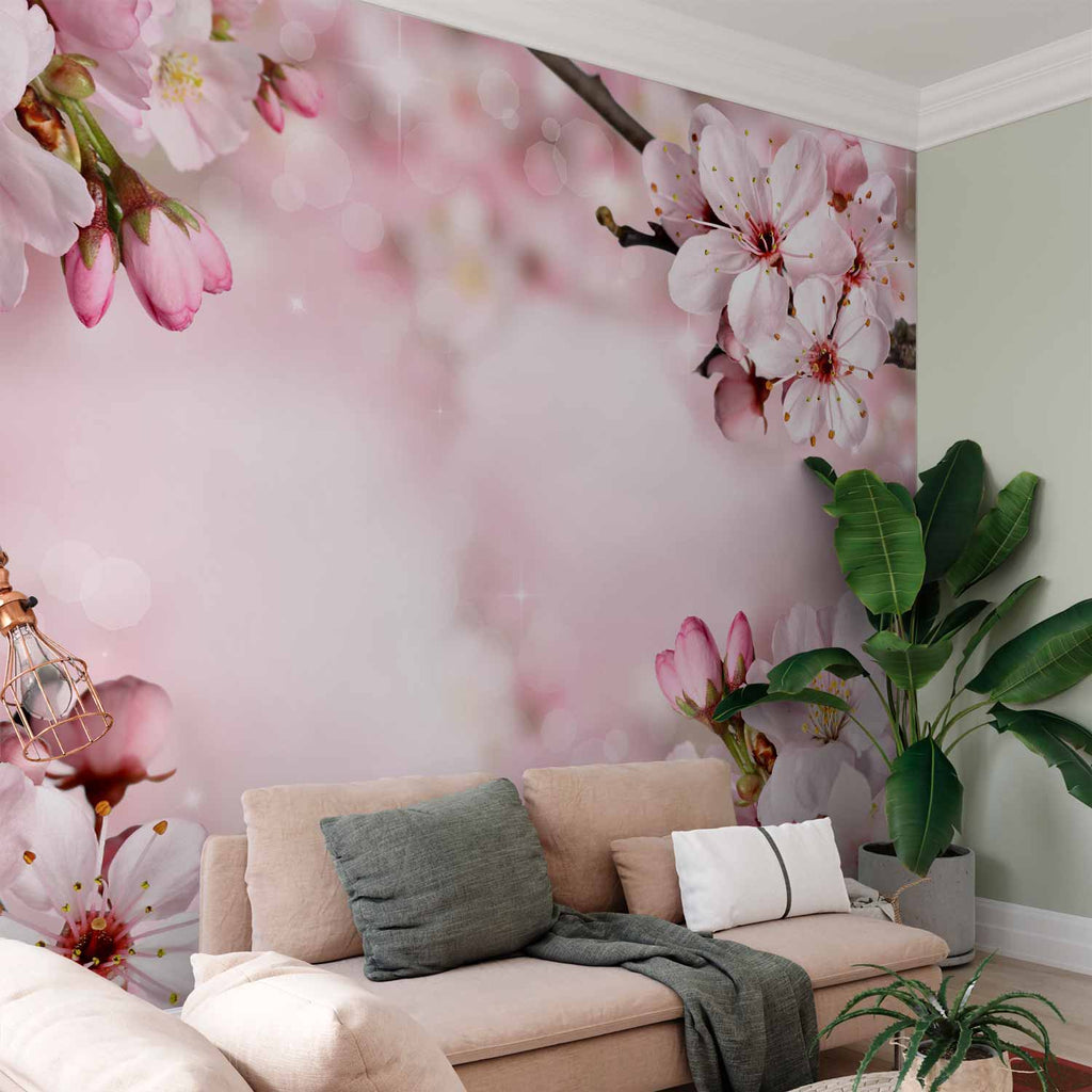 Spring Cherry Blossom Floral Wall Mural