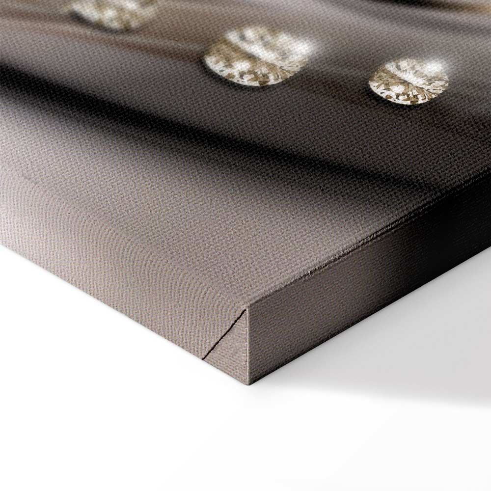 Orchid with Diamond Accents Modern Canvas Print