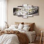 Orchid with Diamond Accents Modern Canvas Print