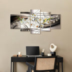 Orchid with Diamond Accents Modern Canvas Print