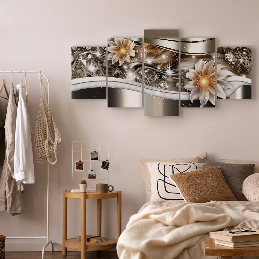 Abstract Luminosity Floral Canvas Print