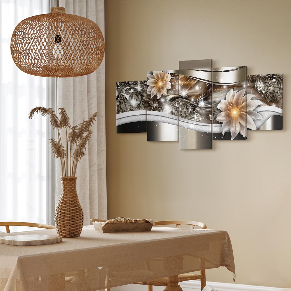 Abstract Luminosity Floral Canvas Print