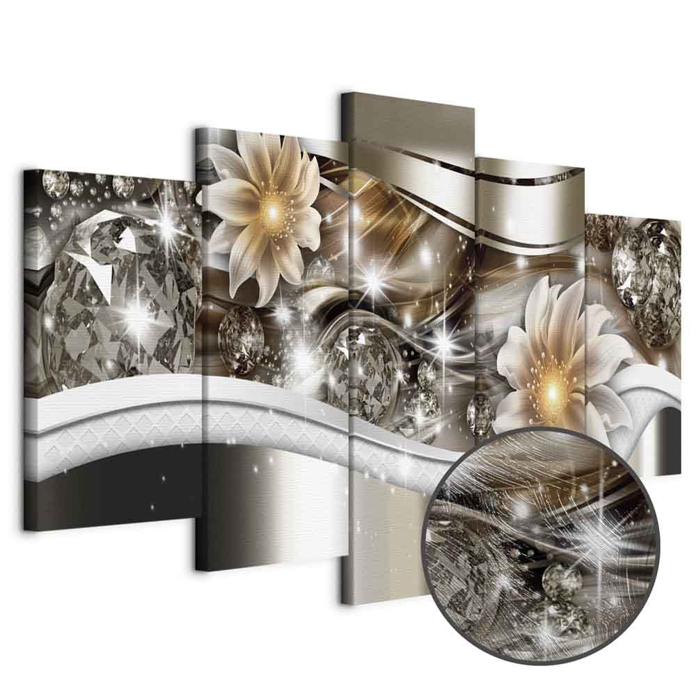 Abstract Luminosity Floral Canvas Print