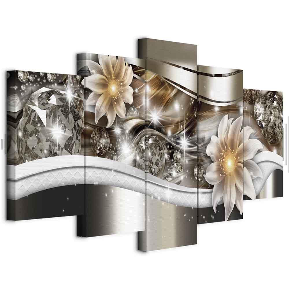 Abstract Luminosity Floral Canvas Print