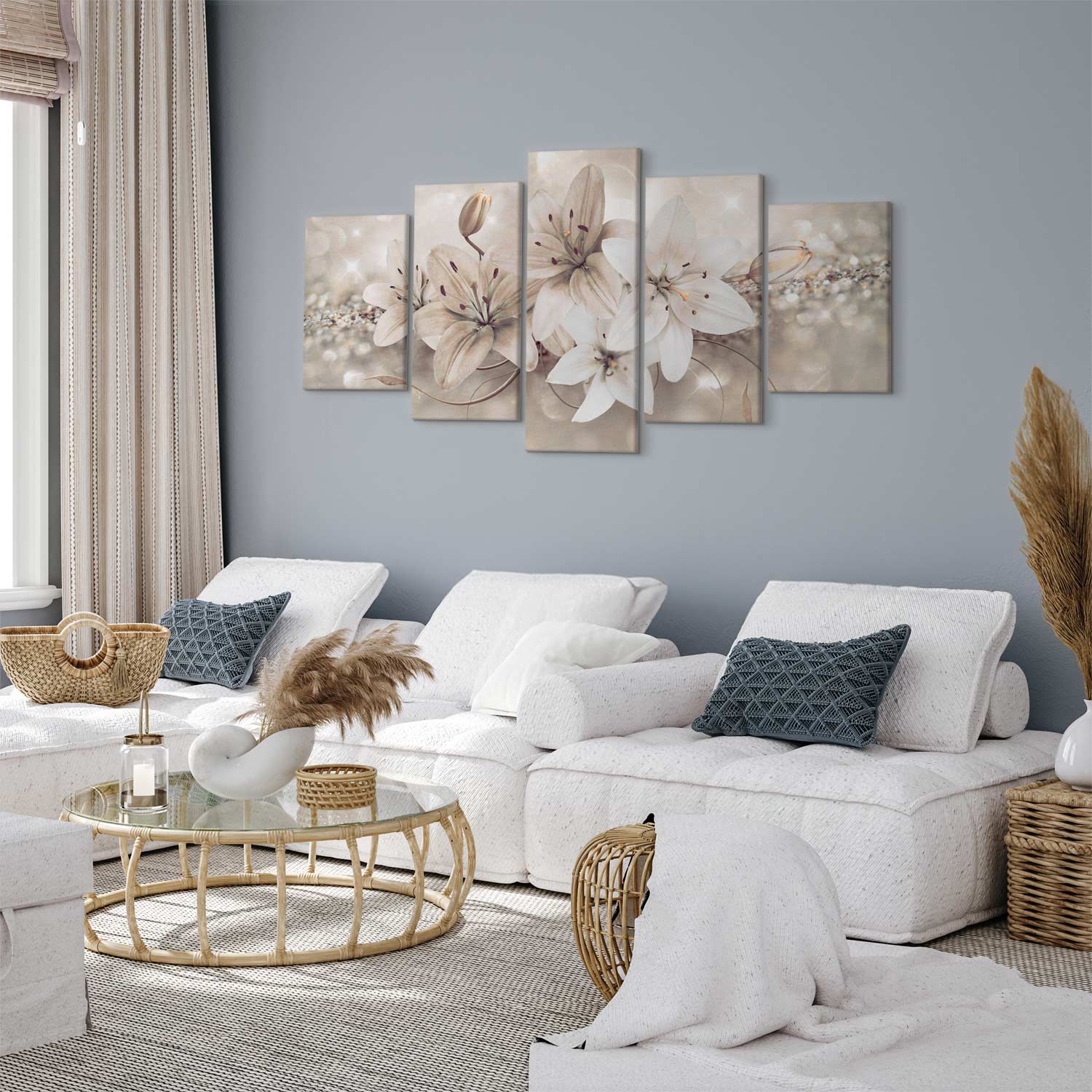 Winter Princess Lily Jewel Canvas Print