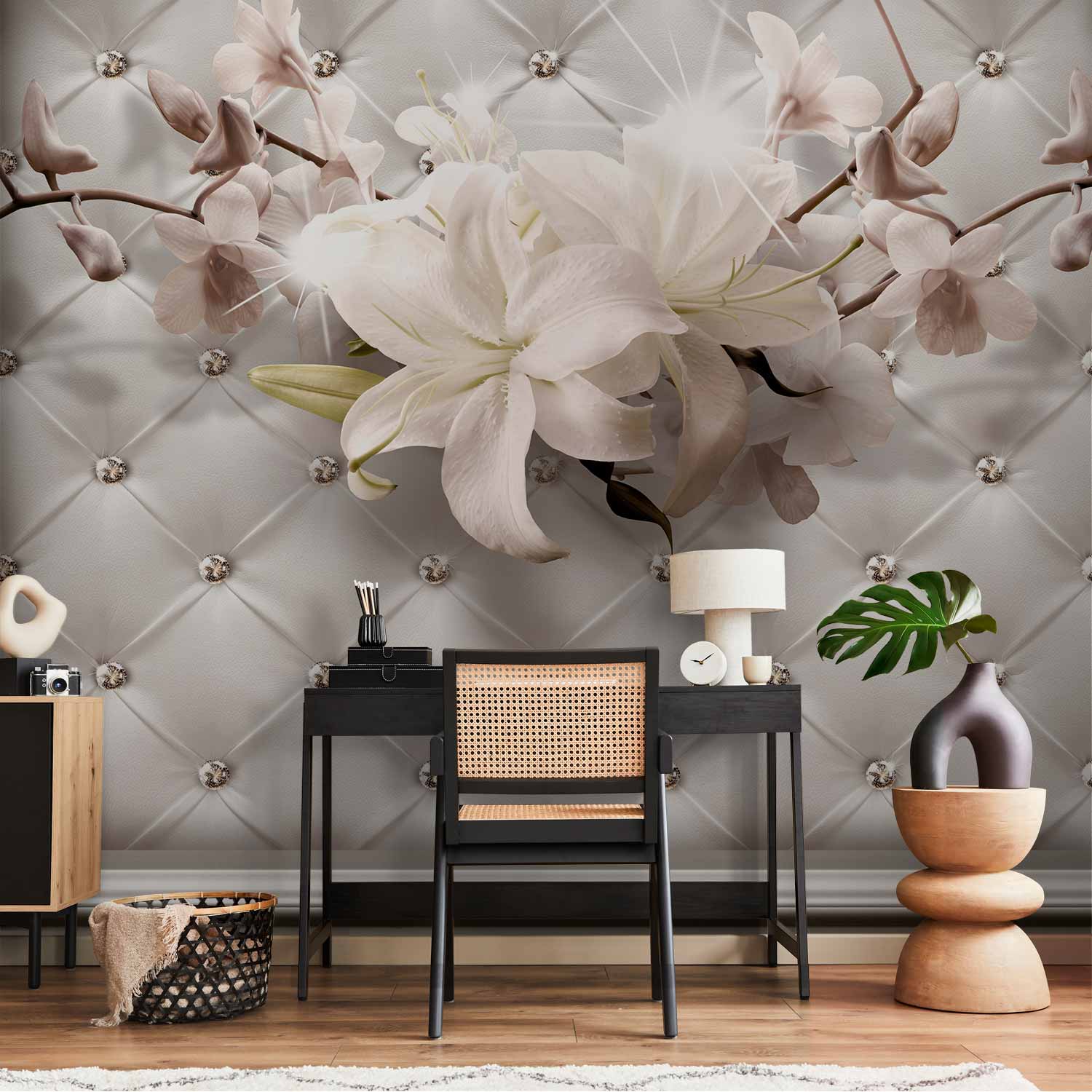 Royal Floral Column Wall Mural