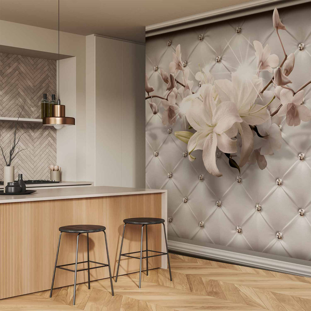 Royal Floral Column Wall Mural