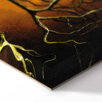 Romantic Tree Silhouette Artistic Canvas Print