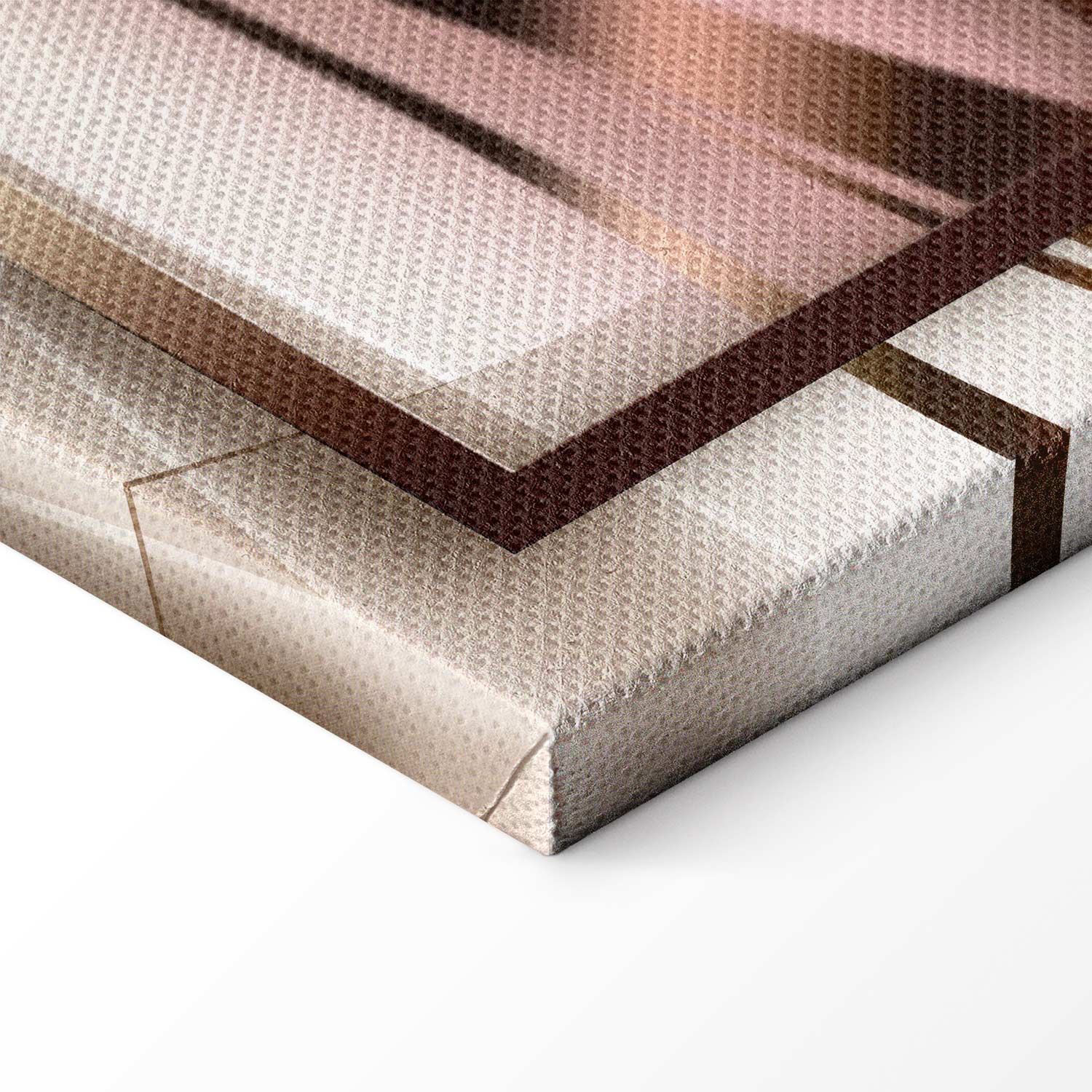 Abstract Orchid Shine Canvas Print (5 Parts) Wide