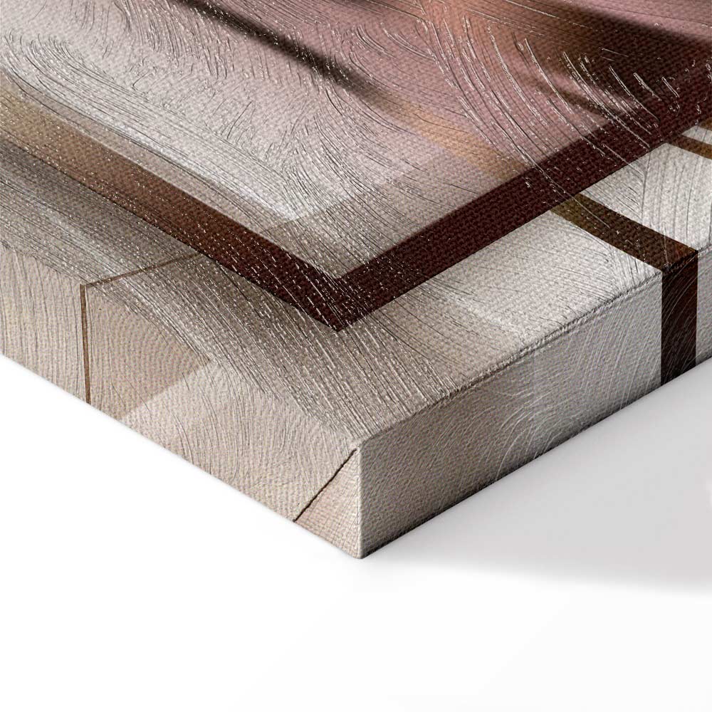 Abstract Orchid Shine Canvas Print (5 Parts) Wide