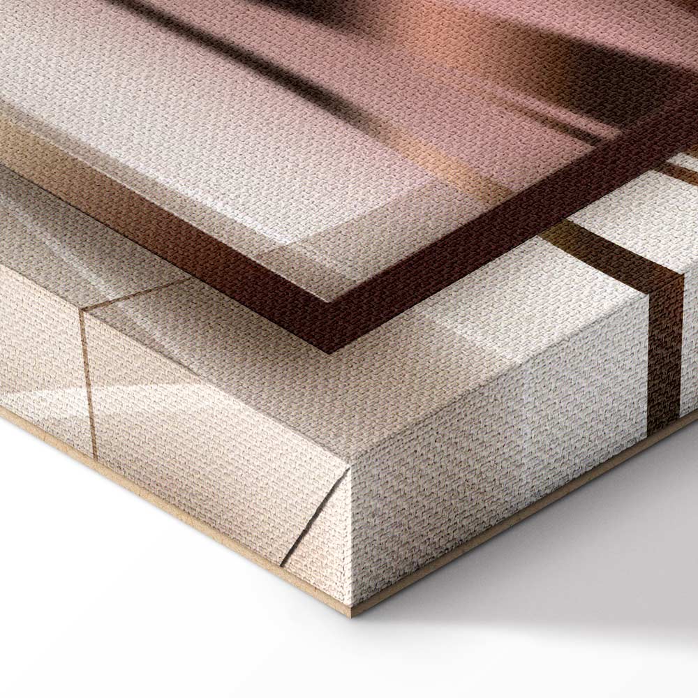 Abstract Orchid Shine Canvas Print (5 Parts) Wide