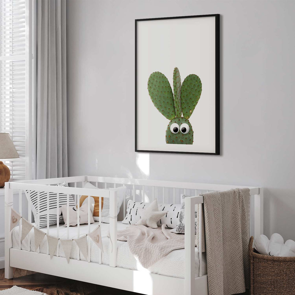 Eared Cactus Funny Poster