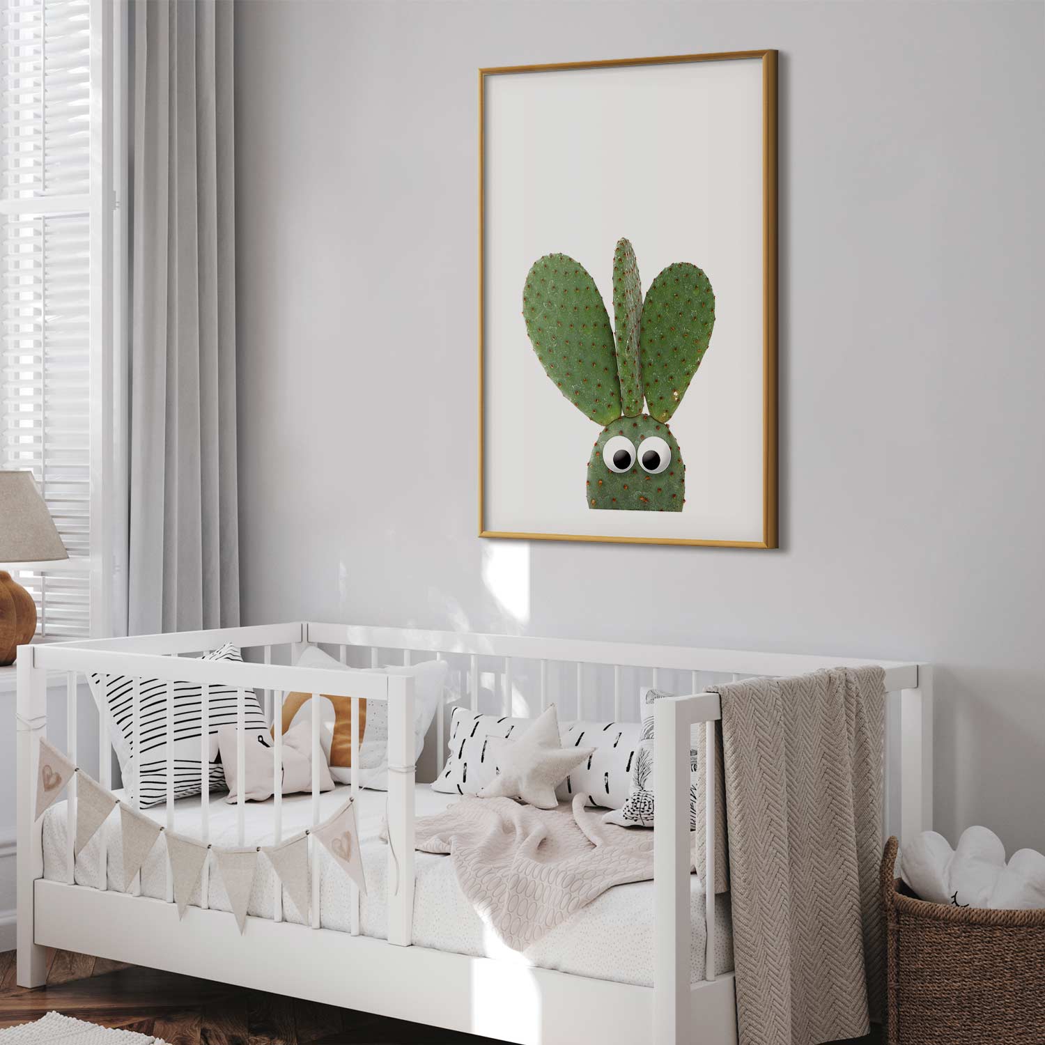 Eared Cactus Funny Poster