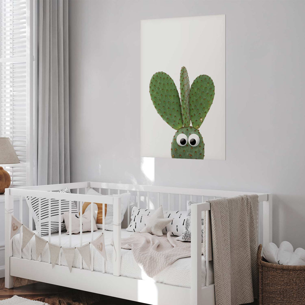 Eared Cactus Funny Poster