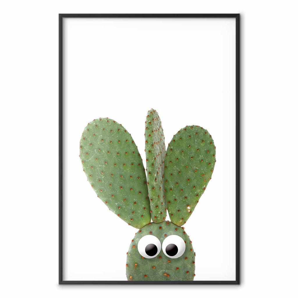 Eared Cactus Funny Poster