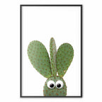 Eared Cactus Funny Poster