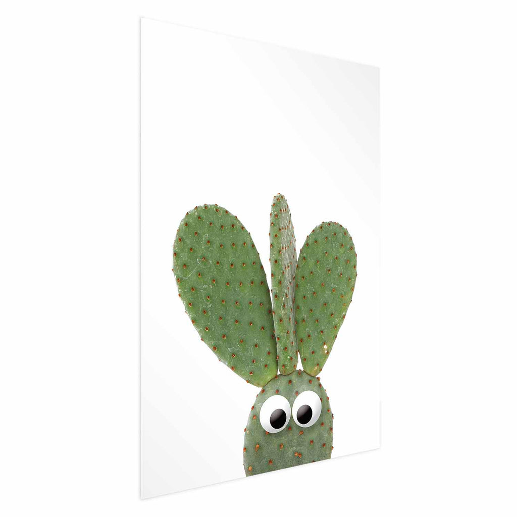 Eared Cactus Funny Poster