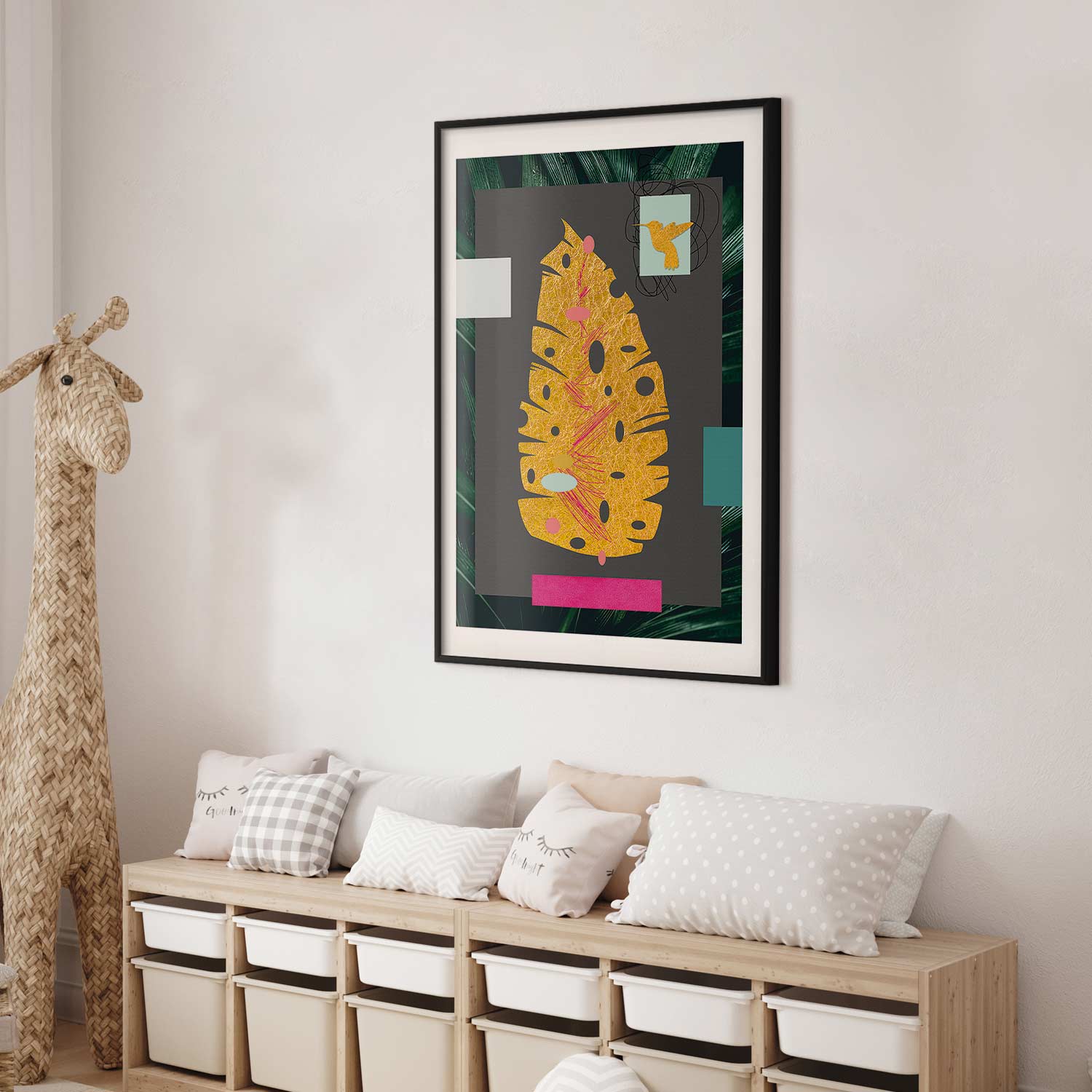 Golden Leaf Botanical Nature Poster