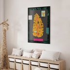 Golden Leaf Botanical Nature Poster