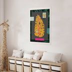 Golden Leaf Botanical Nature Poster