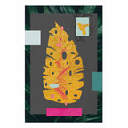 Golden Leaf Botanical Nature Poster