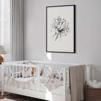 Drawn Flowers Floral Poster