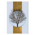 Circular Tree Branches Abstract Nature Canvas Print