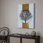 Circular Tree Branches Abstract Nature Canvas Print