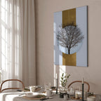 Circular Tree Branches Abstract Nature Canvas Print