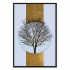 Circular Tree Branches Abstract Nature Canvas Print