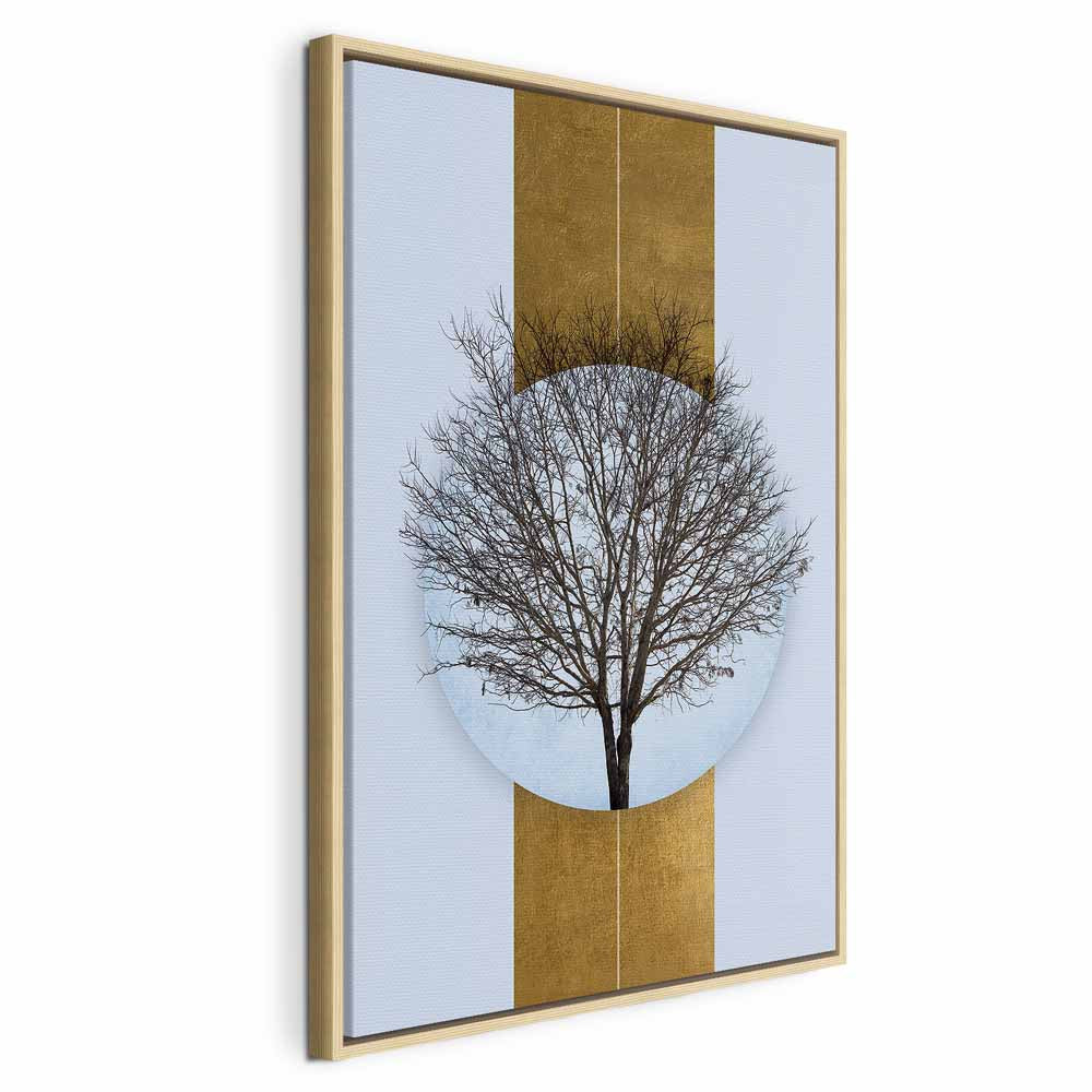 Circular Tree Branches Abstract Nature Canvas Print