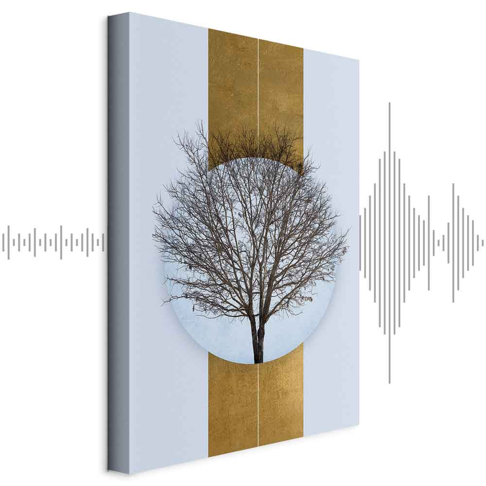 Circular Tree Branches Abstract Nature Canvas Print