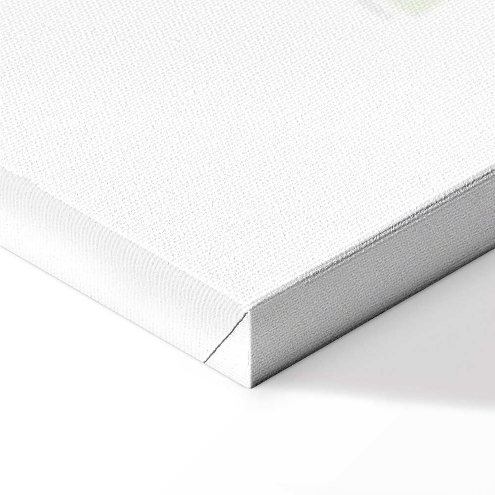 Pastel Leaf Botanical Vertical Canvas Print