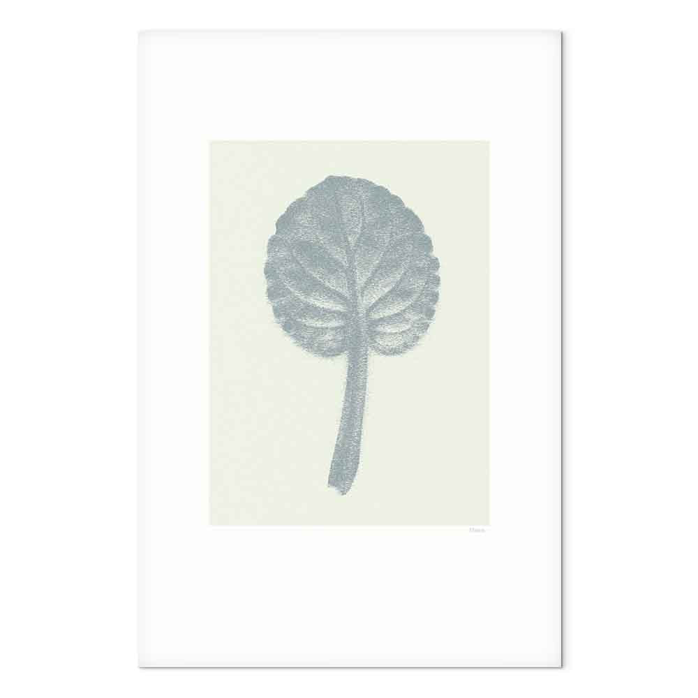 Pastel Leaf Botanical Vertical Canvas Print