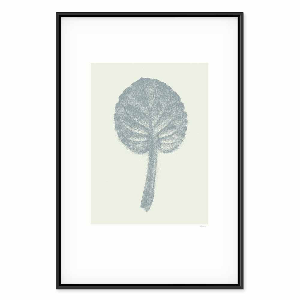 Pastel Leaf Botanical Vertical Canvas Print