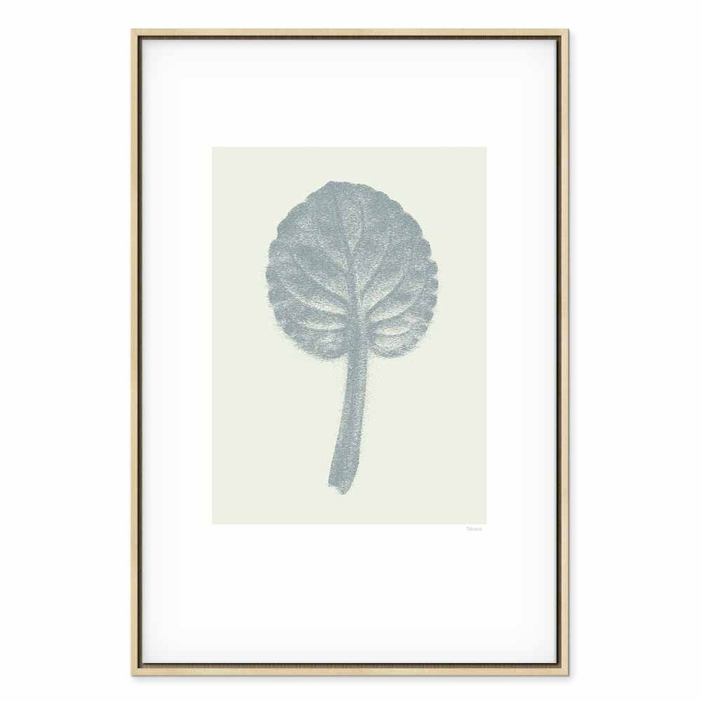Pastel Leaf Botanical Vertical Canvas Print