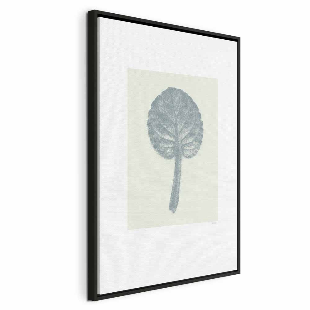 Pastel Leaf Botanical Vertical Canvas Print